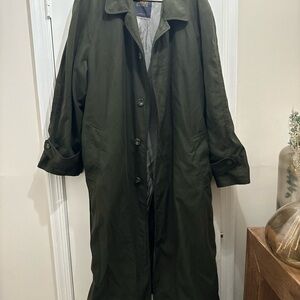 Newport Harbor Dark Green Overcoat